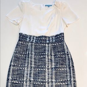 Antonio Melani Silk and Patterned Dress